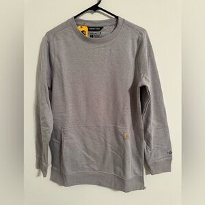 CARHARTT Gray Crewneck Sweatshirt Relaxed Fit Size Small NWT